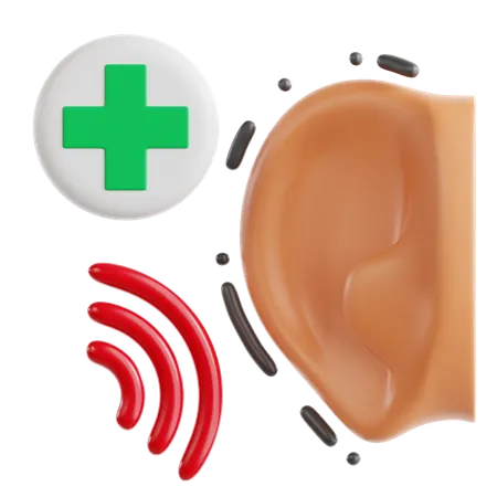 Ear Health  3D Icon