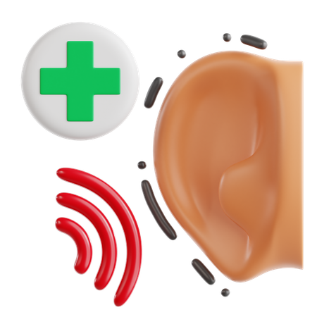 Ear Health  3D Icon
