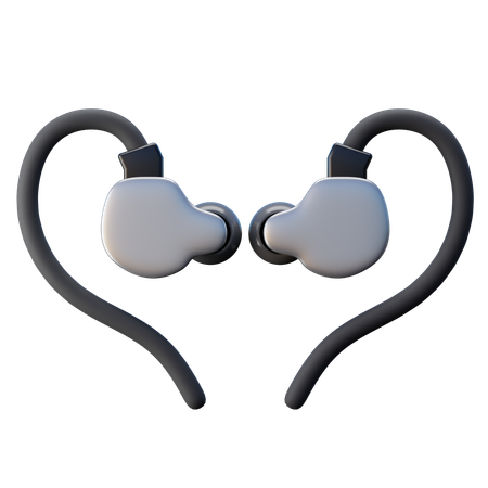 Ear Monitor  3D Icon