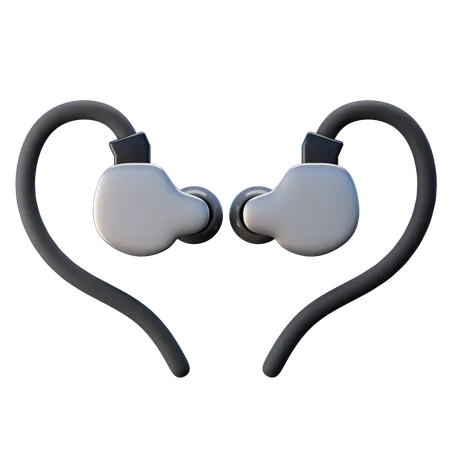 Ear Monitor  3D Icon