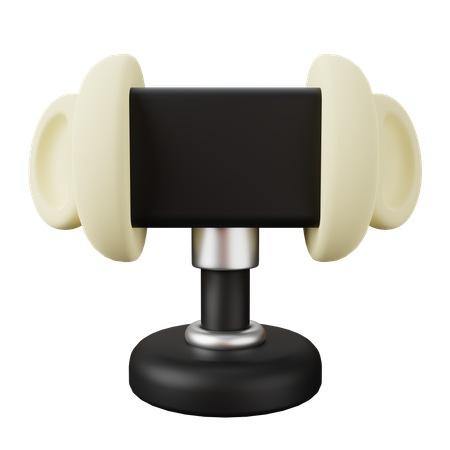 Ear Shaped Asmr Microphone  3D Icon