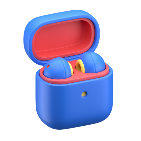 Earbuds Case  3D Icon