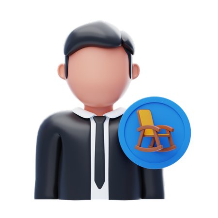 Early Retirement  3D Icon