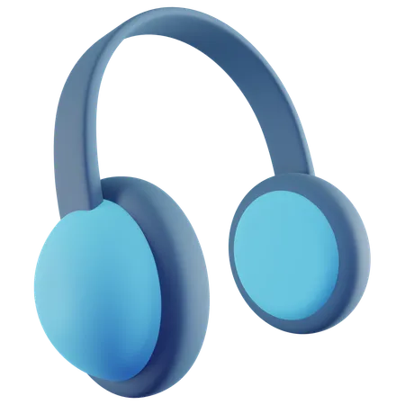3 D Illustration Of Blue Earmuff Winter 3D Icon