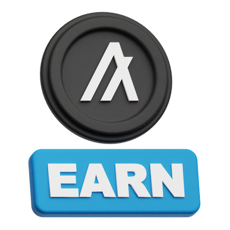 Earn Algorand Token  3D Icon