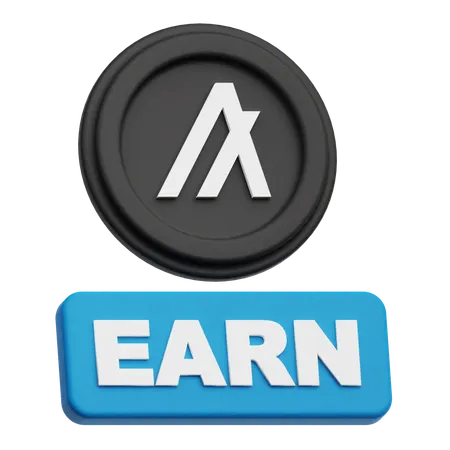 Earn Algorand Token  3D Icon