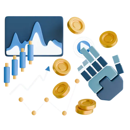 Earning  3D Icon