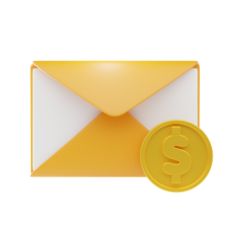 Earning Email  3D Icon