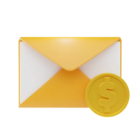 Earning Email  3D Icon