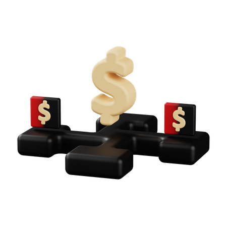 Earning Money  3D Icon