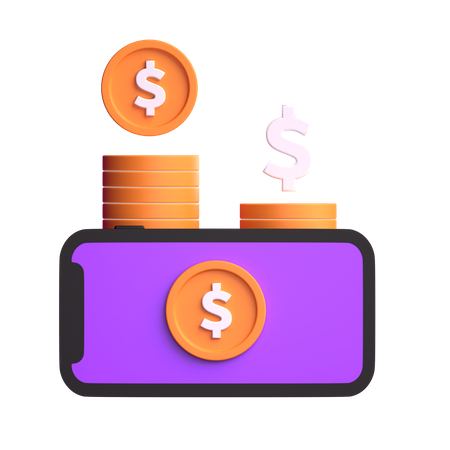 Earning Money  3D Icon