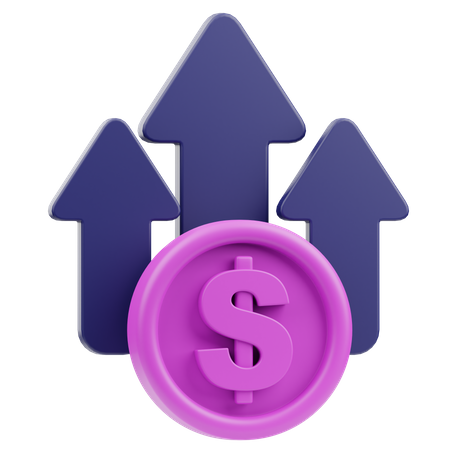 Earnings Growth  3D Icon