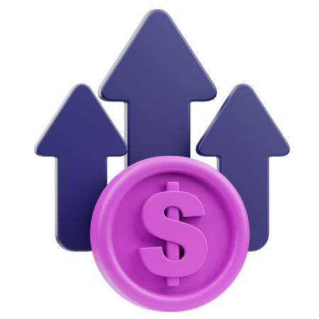 Earnings Growth  3D Icon