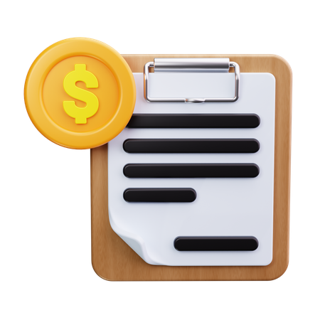 Earnings Report  3D Icon