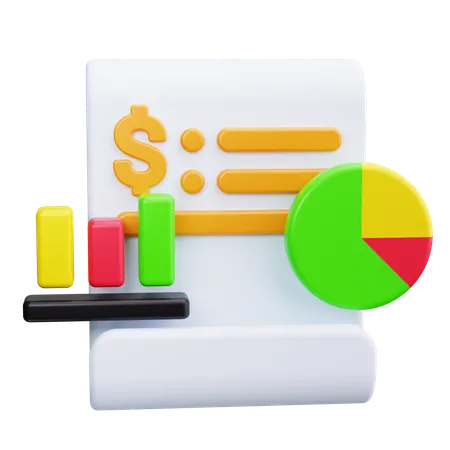 Earnings Report  3D Icon