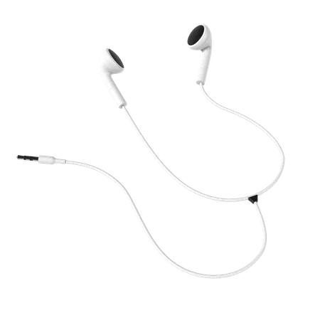 Earphone  3D Illustration