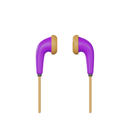 Earphones  3D Icon