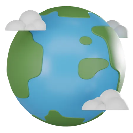 Earth A Symbol Of Sustainability And Eco Friendly Design Perfect For Projects Promoting Global Awareness And Nature Conservation 3 D Render Illustration 3D Icon