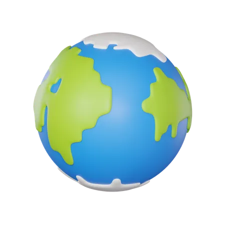 지구  3D Icon