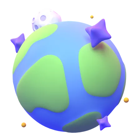 Earth  3D Icon