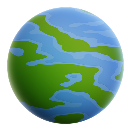 지구  3D Icon