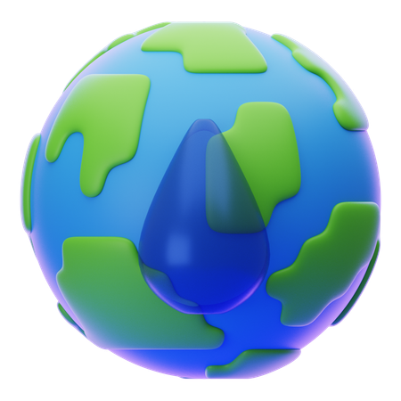 Earth And Water  3D Icon
