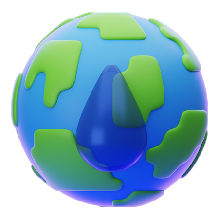 Earth And Water  3D Icon