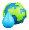 Earth And Water Drop