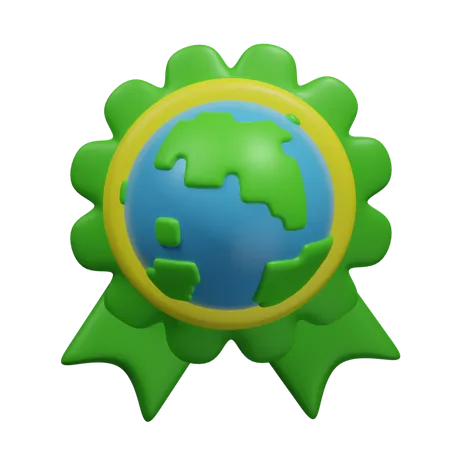 Earth Badge  3D Icon
