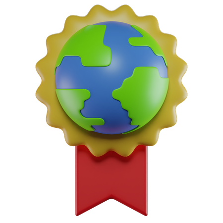 Earth Badge  3D Icon