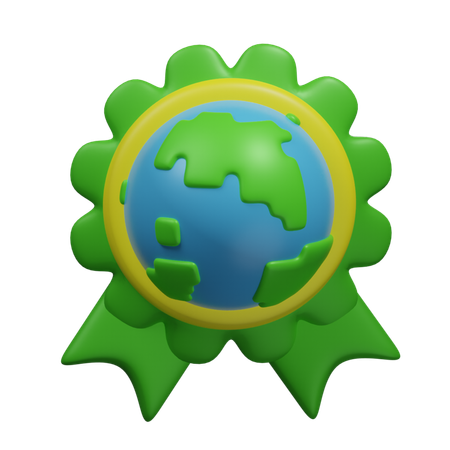 Earth Badge  3D Icon