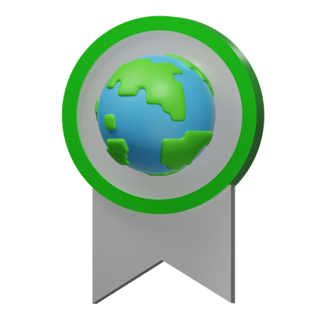 Earth Badge  3D Icon