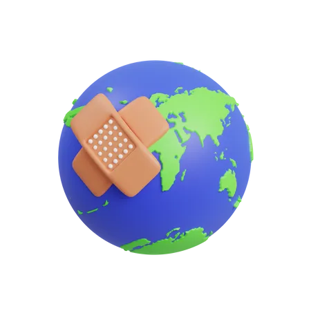 Earth Bandage  3D Icon