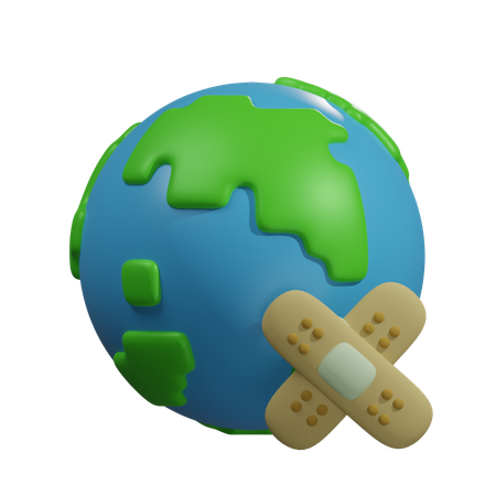 Earth Bandage  3D Icon