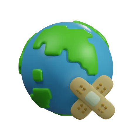 Earth Bandage  3D Icon