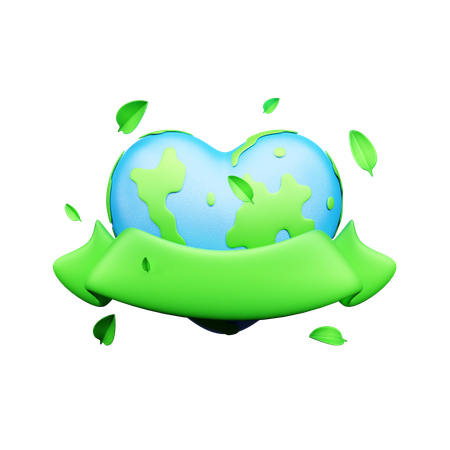 Earth Banner  3D Icon