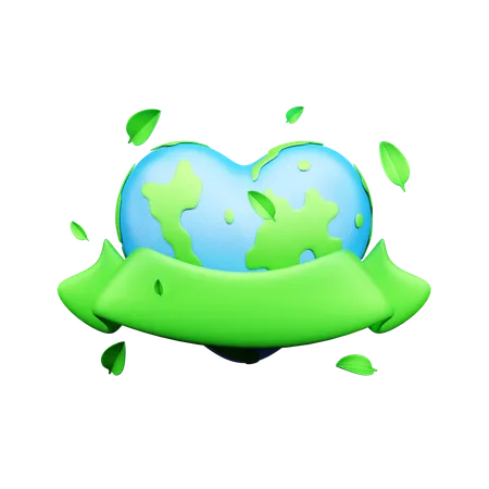 Earth Banner  3D Icon