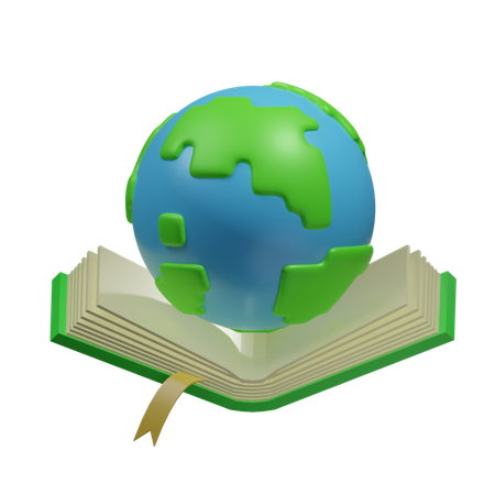 Earth Book  3D Icon