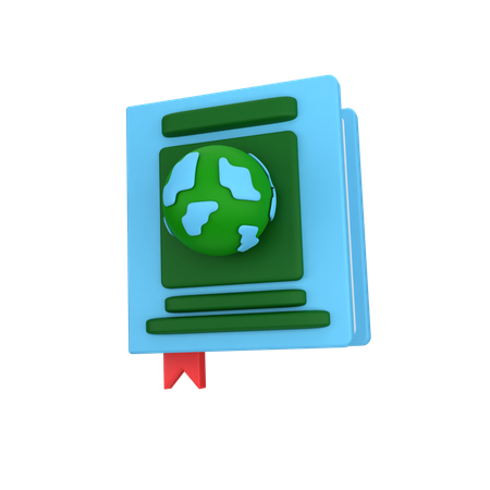 Earth Book  3D Icon