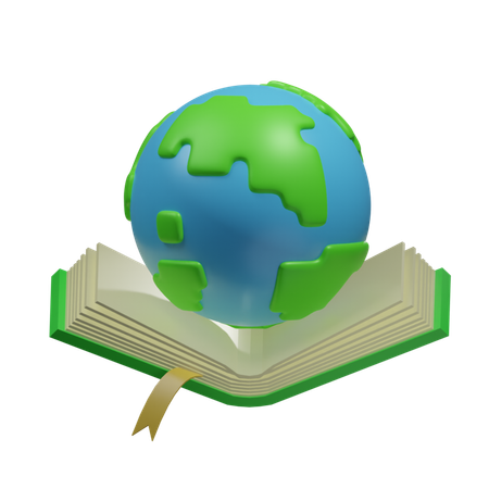 Earth Book  3D Icon