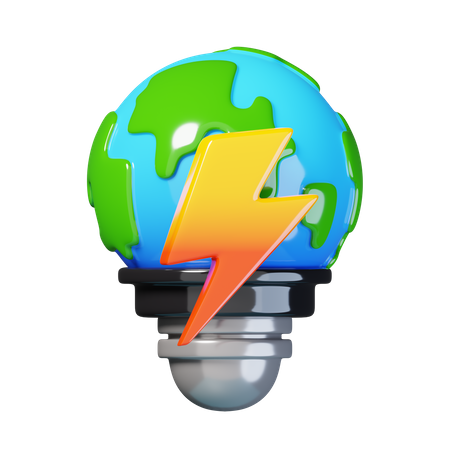 Earth Bulb  3D Icon