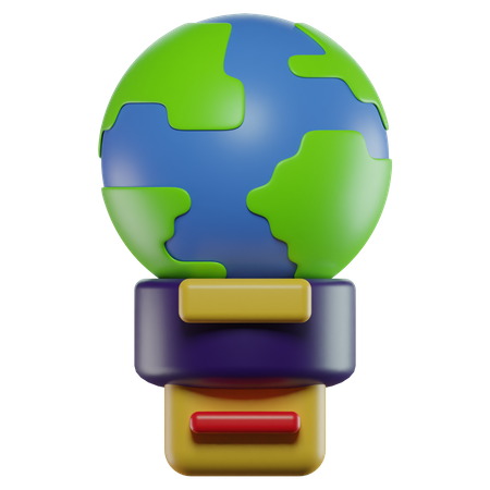 Earth Bulb  3D Icon