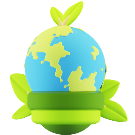 Earth Bulb  3D Icon
