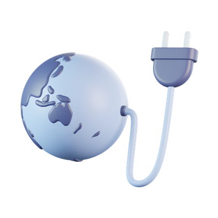 Earth Cable  3D Icon