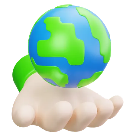 Earth Care  3D Icon