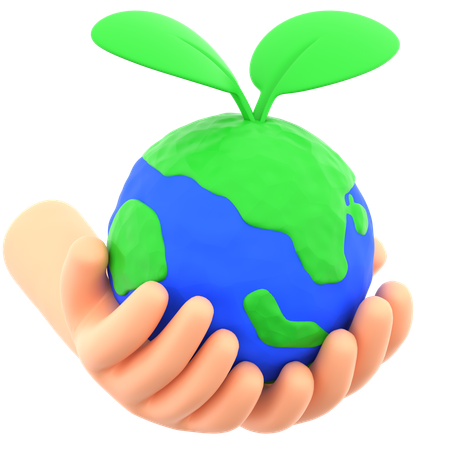 Earth Care  3D Icon