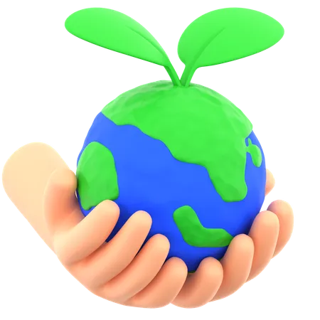 Earth Care  3D Icon