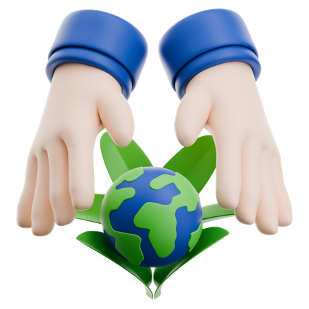 Earth Care  3D Icon