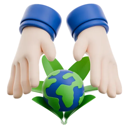Earth Care  3D Icon