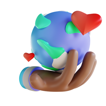 Earth Care  3D Illustration
